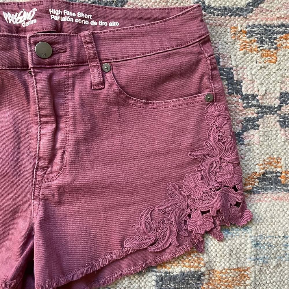 Mossimo Pink Shorts with Lace Trim - 4/27